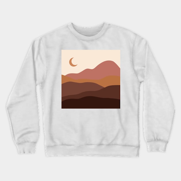 Boho Mountains Crewneck Sweatshirt by TheWildOrchid